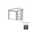 Framed Shaker Deluxe Wood Modern Slate Wall Cabinet Natural clear coat 1