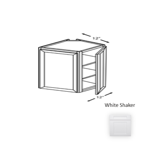 Framed Shaker Premium Wood White Shaker Wall Cabinet Natural clear coat 1