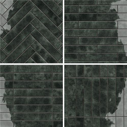 Menorca Ceramic Forest Black Tile Glossy 8