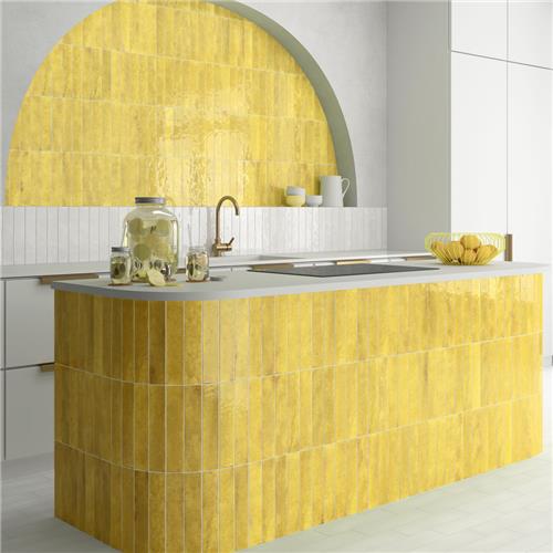 Menorca Ceramic Lemon Tile Glossy 6