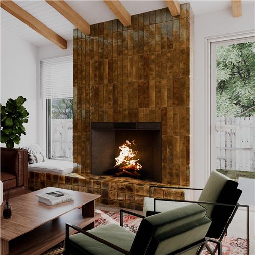 Menorca Ceramic Rust Tile Glossy 6