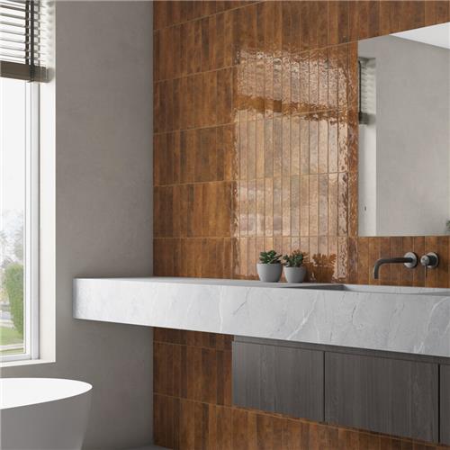 Menorca Ceramic Rust Tile Glossy 7