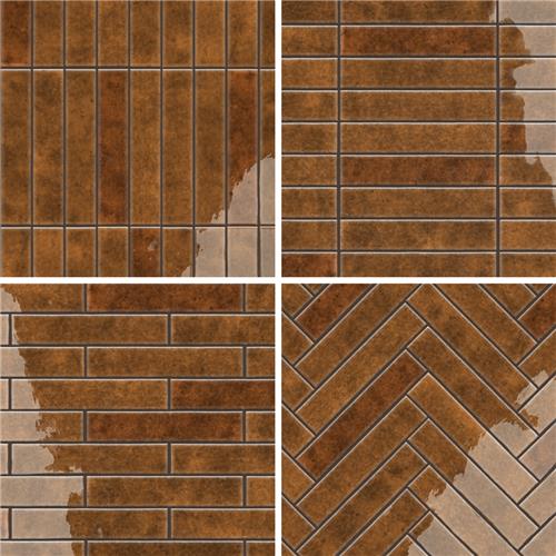 Menorca Ceramic Rust Tile Glossy 8