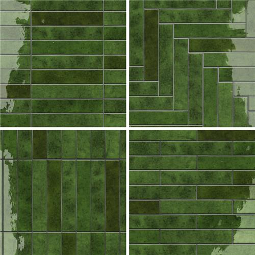 Menorca Ceramic Tourmaline Tile Glossy 8