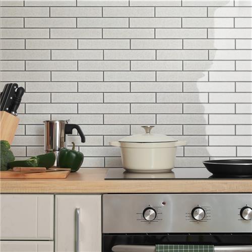 Menorca Ceramic White Tile Glossy 6