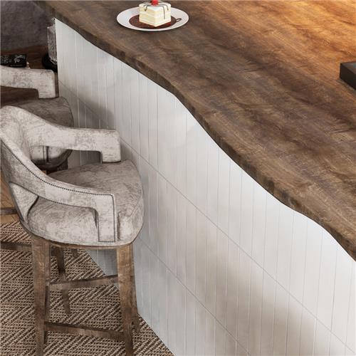 Menorca Ceramic White Tile Glossy 7