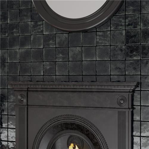 Menorca Ceramic Forest Black Tile Glossy 7