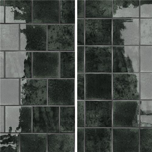 Menorca Ceramic Forest Black Tile Glossy 8