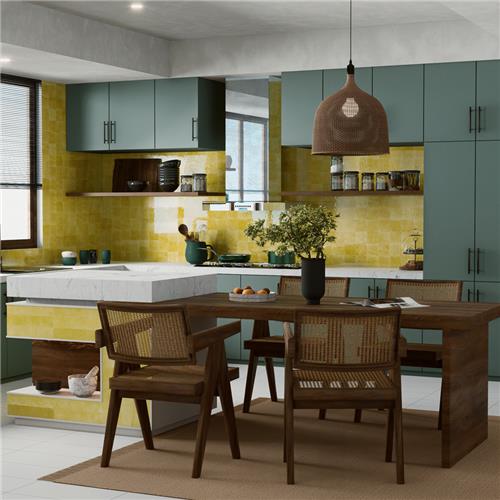 Menorca Ceramic Lemon Tile Glossy 6