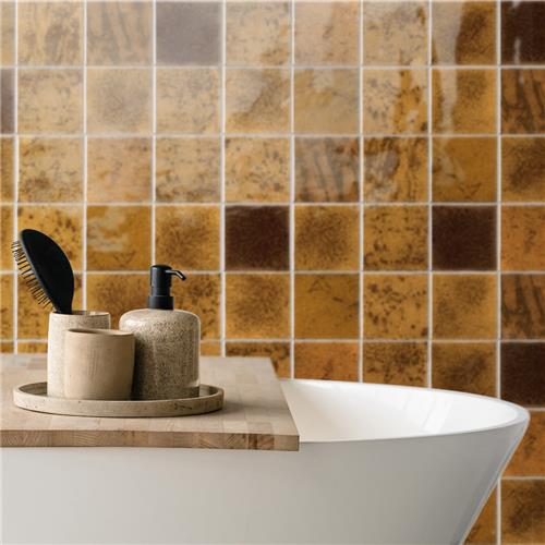 Menorca Ceramic Rust Tile Glossy 8
