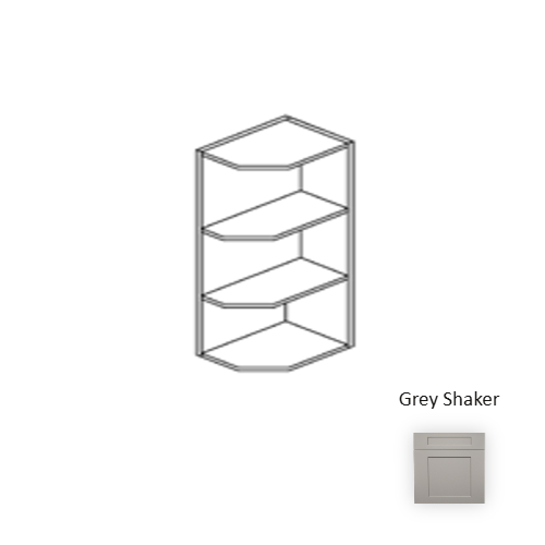 Framed Shaker Premium Wood Grey Shaker Wall Cabinet Natural clear coat 1