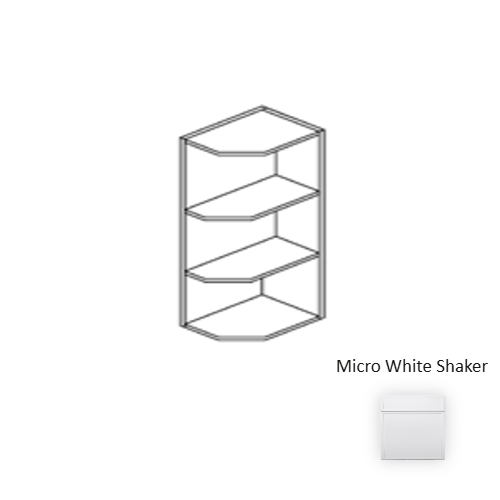 Framed Shaker Premium Wood Micro White Shaker Wall Cabinet Natural clear coat 1