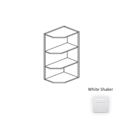 Framed Shaker Premium Wood White Shaker Wall Cabinet Natural clear coat 1