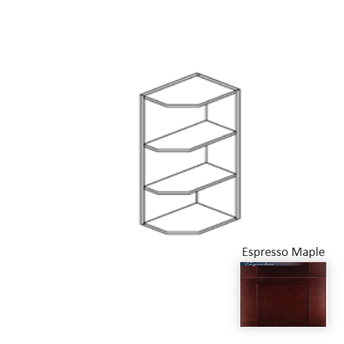 Framed Shaker Classic Wood Espresso Maple Wall Cabinet Natural clear coat 1