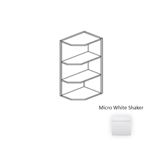 Framed Shaker Premium Wood Micro White Shaker Wall Cabinet Natural clear coat 1