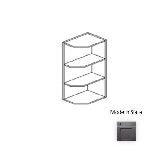 Framed Shaker Deluxe Wood Modern Slate Wall Cabinet Natural clear coat 1