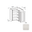 Framed Shaker Classic Wood Dove White Wall Cabinet Natural clear coat 1