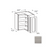 Framed Shaker Premium Wood Grey Shaker Wall Cabinet Natural clear coat 1