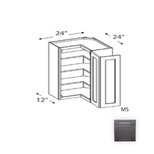 Framed Shaker Deluxe Wood Modern Slate Wall Cabinet Natural clear coat 1