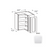 Framed Shaker Premium Wood Micro White Shaker Wall Cabinet Natural clear coat 1