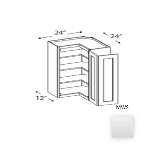 Framed Shaker Premium Wood Micro White Shaker Wall Cabinet Natural clear coat 1