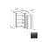 Framed Shaker Signature Wood Onyx Black Wall Cabinet Natural clear coat 1
