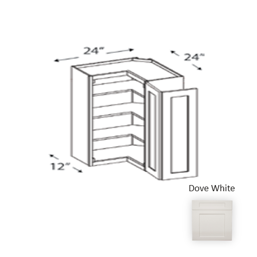 Framed Shaker Classic Wood Dove White Wall Cabinet Natural clear coat 1