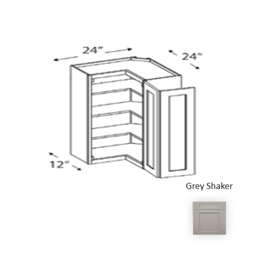 Framed Shaker Premium Wood Grey Shaker Wall Cabinet Natural clear coat 1