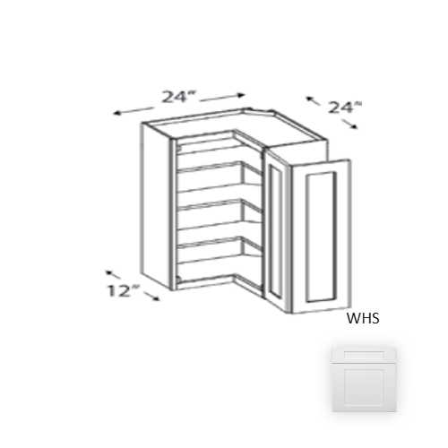 Framed Shaker Premium Wood White Shaker Wall Cabinet Natural clear coat 1