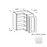Framed Shaker Premium Wood Micro White Shaker Wall Cabinet Natural clear coat 1