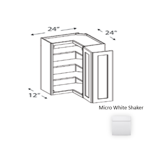 Framed Shaker Premium Wood Micro White Shaker Wall Cabinet Natural clear coat 1
