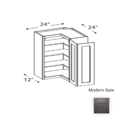 Framed Shaker Deluxe Wood Modern Slate Wall Cabinet Natural clear coat 1
