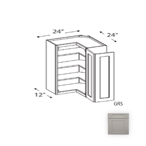 Framed Shaker Premium Wood Grey Shaker Wall Cabinet Natural clear coat 1