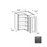 Framed Shaker Deluxe Wood Modern Slate Wall Cabinet Natural clear coat 1