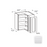 Framed Shaker Premium Wood White Shaker Wall Cabinet Natural clear coat 1