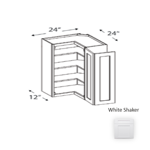 Framed Shaker Premium Wood White Shaker Wall Cabinet Natural clear coat 1