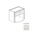 Framed Shaker Classic Wood Dove White Wall Cabinet Natural clear coat 1