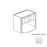 Framed Shaker Premium Wood Micro White Shaker Wall Cabinet Natural clear coat 1