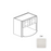 Framed Shaker Classic Wood Dove White Wall Cabinet Natural clear coat 1
