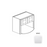 Framed Shaker Premium Wood Micro White Shaker Wall Cabinet Natural clear coat 1