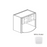 Framed Shaker Premium Wood White Shaker Wall Cabinet Natural clear coat 1