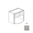Framed Shaker Premium Wood Grey Shaker Wall Cabinet Natural clear coat 1