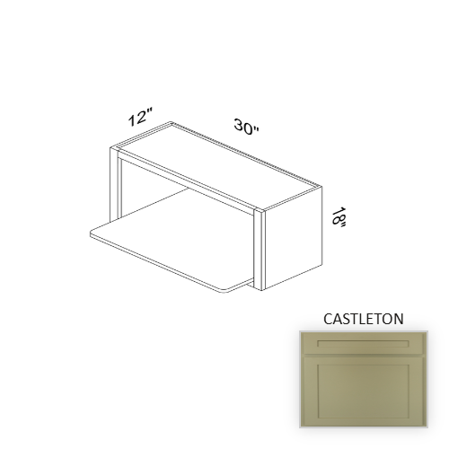WMW3018 Wood Castleton Microwave Cabinet Castleton 1