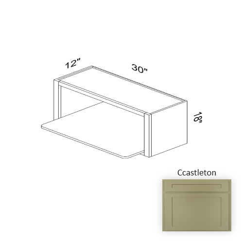 WMW3018 Wood Castleton Microwave Base Cabinet Castleton 1