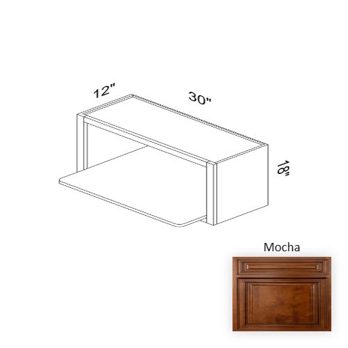 WMW3018 Wood Mocha Microwave Base Cabinet Mocha 1
