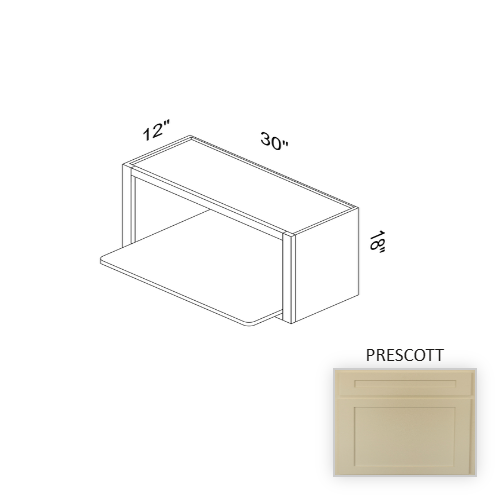 WMW3018 Wood Prescott Microwave Cabinet Prescott 1