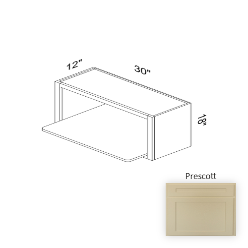 WMW3018 Wood Prescott Microwave Base Cabinet Prescott 1