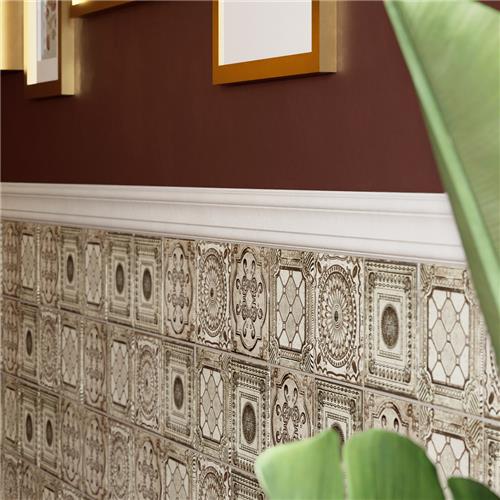 Ritz Ceramic Anticato White Tile Satin 6
