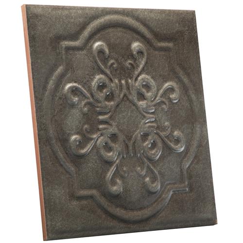 Ritz Ceramic Metallo Silver Tile Satin 2