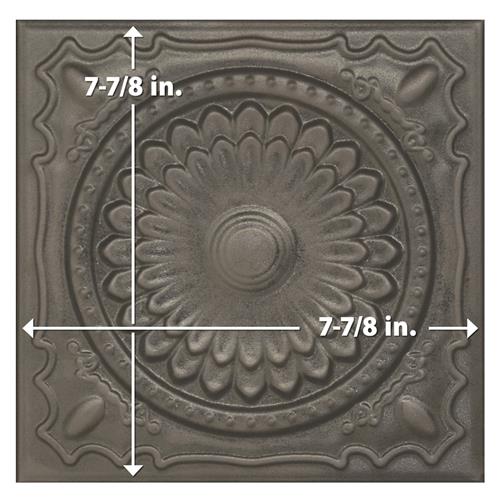 Ritz Ceramic Metallo Silver Tile Satin 5